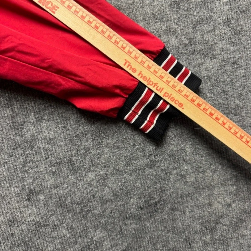 Boathouse Sports Mens Large Red Rowing Jacket Quarter Zip Pullover Made in USA